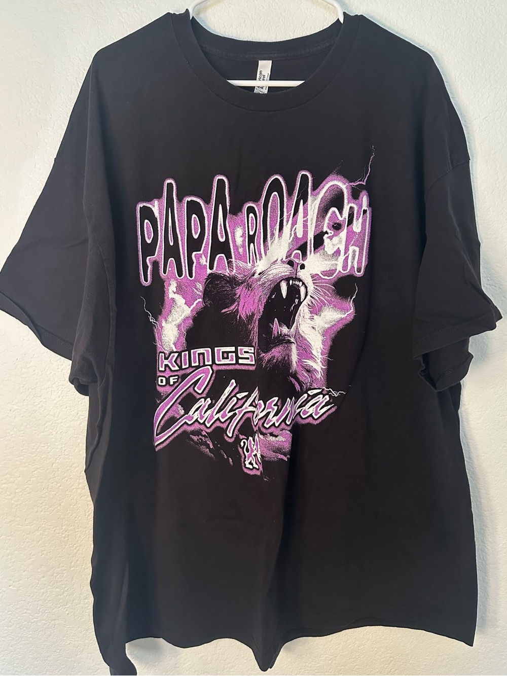 Papa Roach Kings of California T-Shirt 3XL Black Purple Band Tee Sacramento